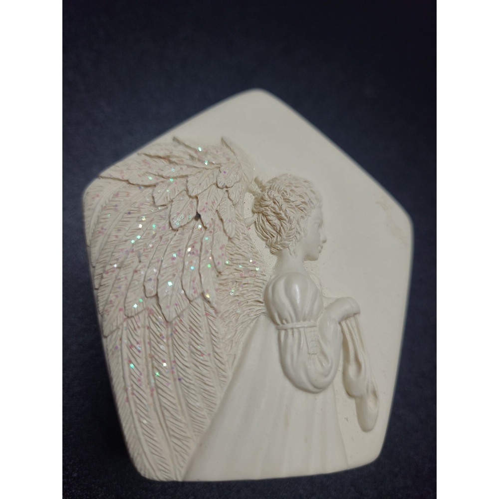 Angel Wishing Trinket Box With Ballerina Slippers Inside By Angel Star 2001